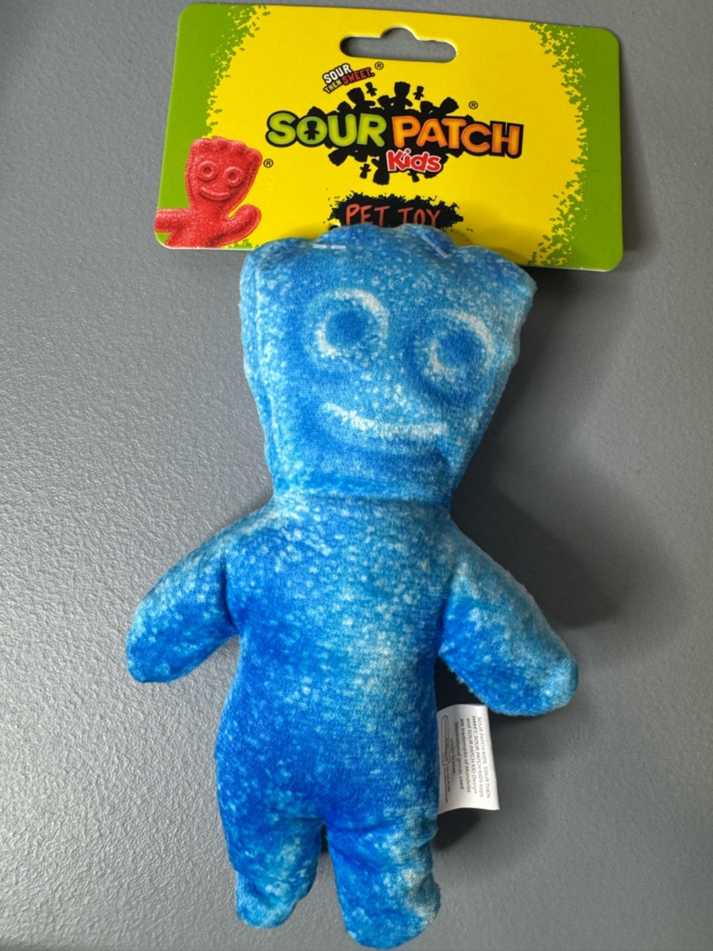 Sour patch kids Blue Plush Toy sour then sweet dog toy candy theme novelty crunc